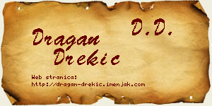 Dragan Drekić vizit kartica
